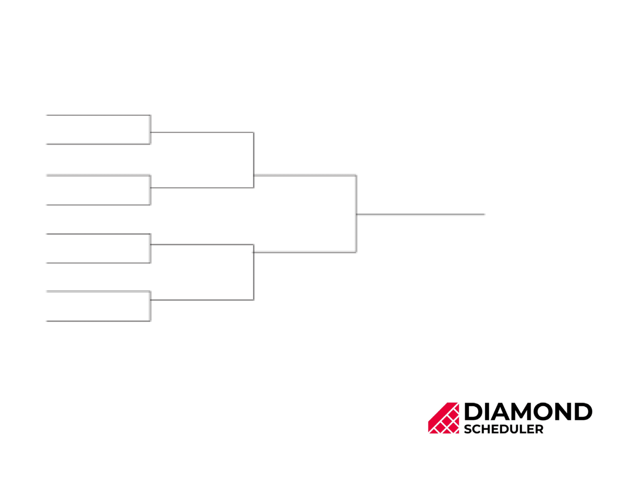 Fillable 8 Team Tourney Bracket - Editable Bracket